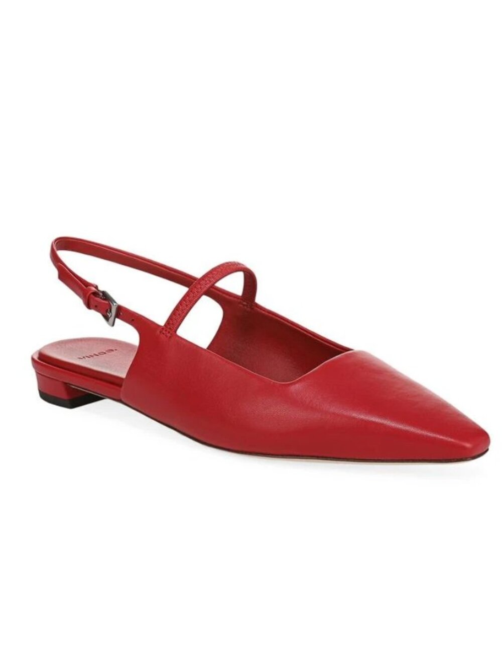 Vince Allie Red Square Pointed Flats